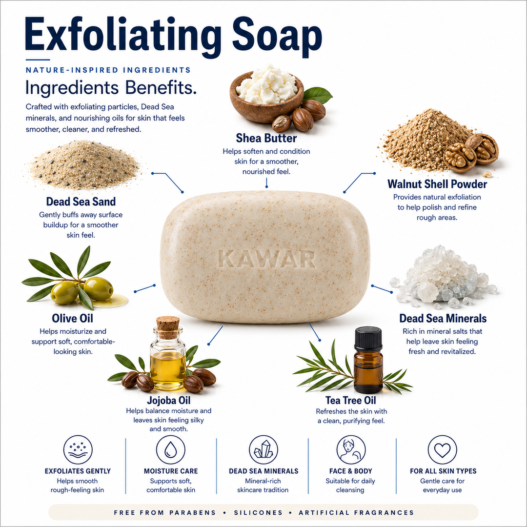 Kawar Dead Sea Exfoliating Soap