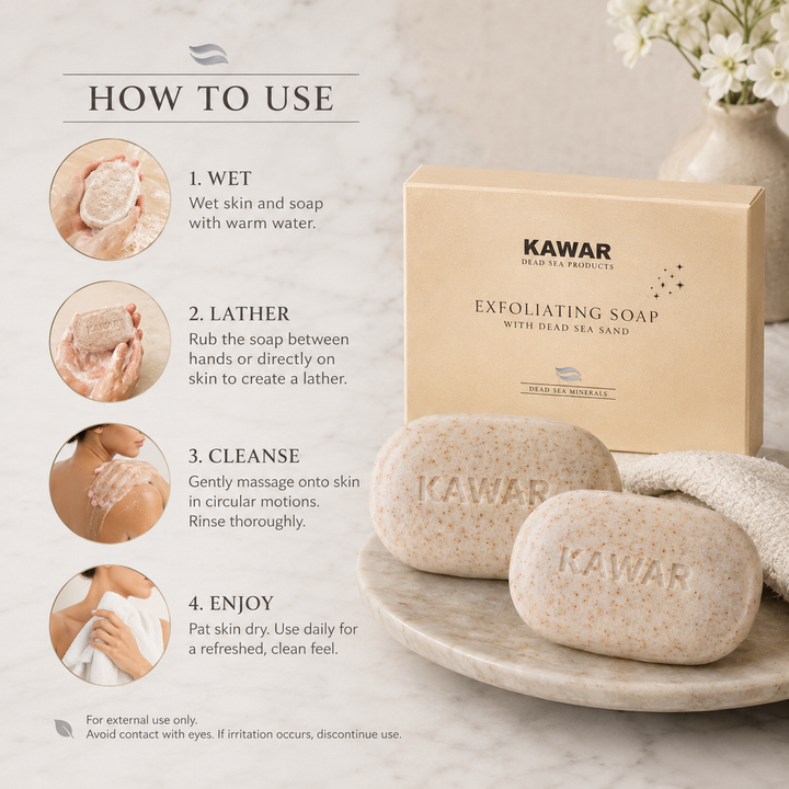 Kawar Dead Sea Exfoliating Soap